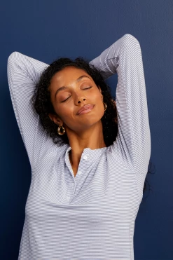 LAKE DreamKnit Henley Set In Aura Women