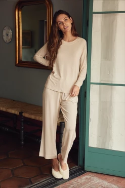LAKE Lounge Relax Pants Set In Birch