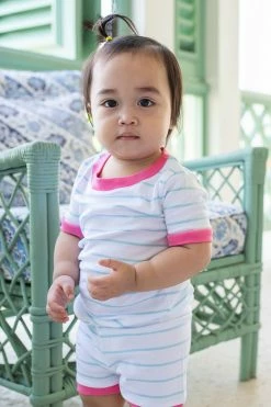 LAKE Baby Shorts Set In Dulce