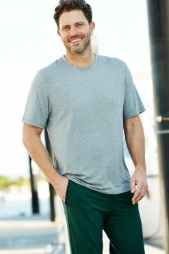 LAKE Men's Bamboo Lounge Pants In Forest