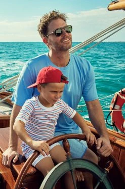 LAKE New Arrivals Kids Shorts Set In Americana Stripe