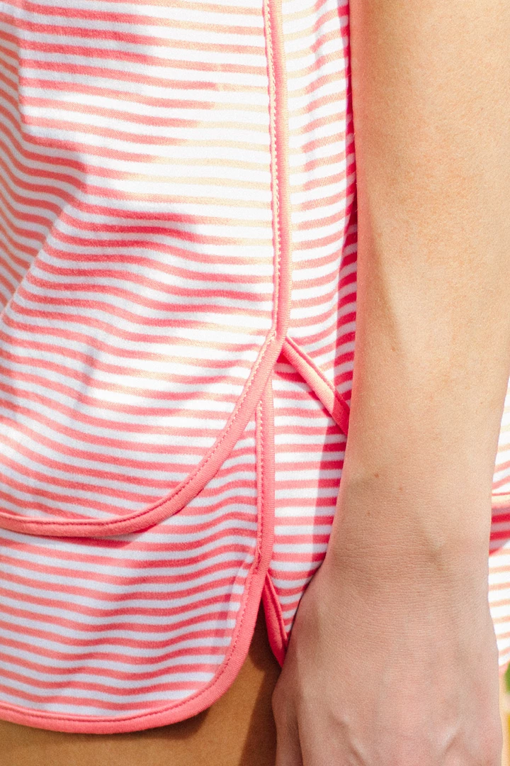 LAKE Pima Tank-Short Set In Sarong Women