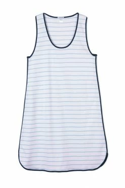 LAKE Pima Tank Gown In Marine