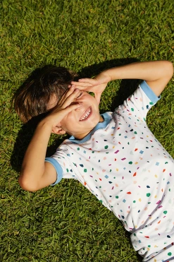 Maisonette X LAKE Kids Shorts Set In Confetti