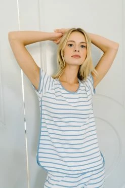 LAKE Women Pima Short-Long Set In Bistro