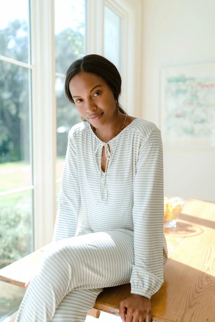 LAKE Women Midnight Pajama Set In Fog