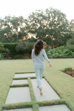 LAKE Women Pima Long-Long Set In Parisian Green