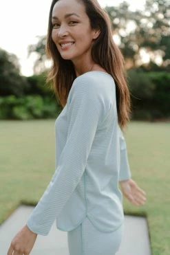 LAKE Women Pima Long-Long Set In Parisian Green