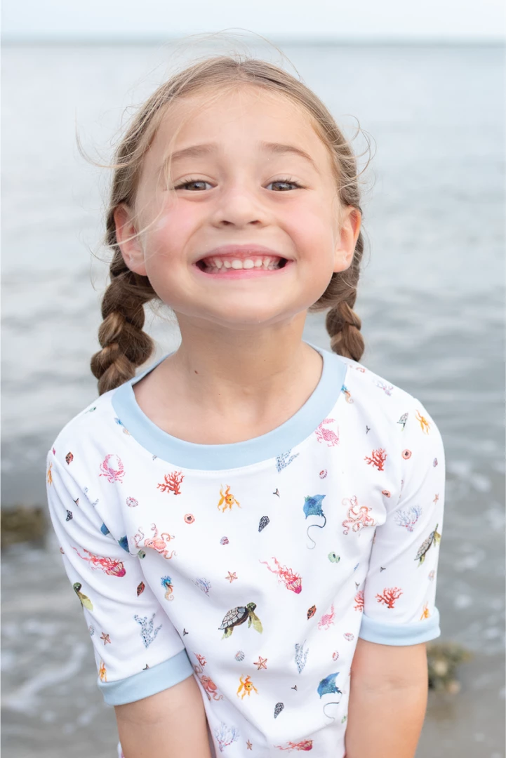 LAKE Kids Shorts Set In Ocean Kingdom New Arrivals