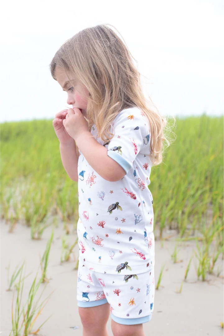 LAKE Kids Shorts Set In Ocean Kingdom New Arrivals
