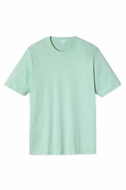 LAKE Men's Short Sleeve Pima Tee In Parisian Green