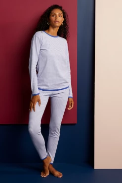 LAKE Pima Long John Set In Lapis