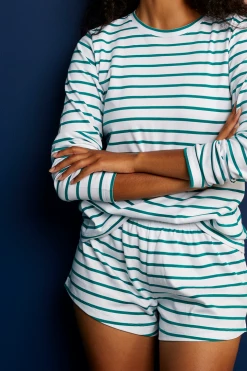 LAKE Pima Long-Short Weekend Set In Emerald Sleep