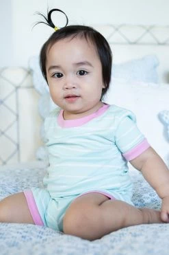 LAKE Baby Shorts Set In Spritz Kids