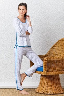 Schumacher X LAKE Pima Long-Long Set In Cobalt Women