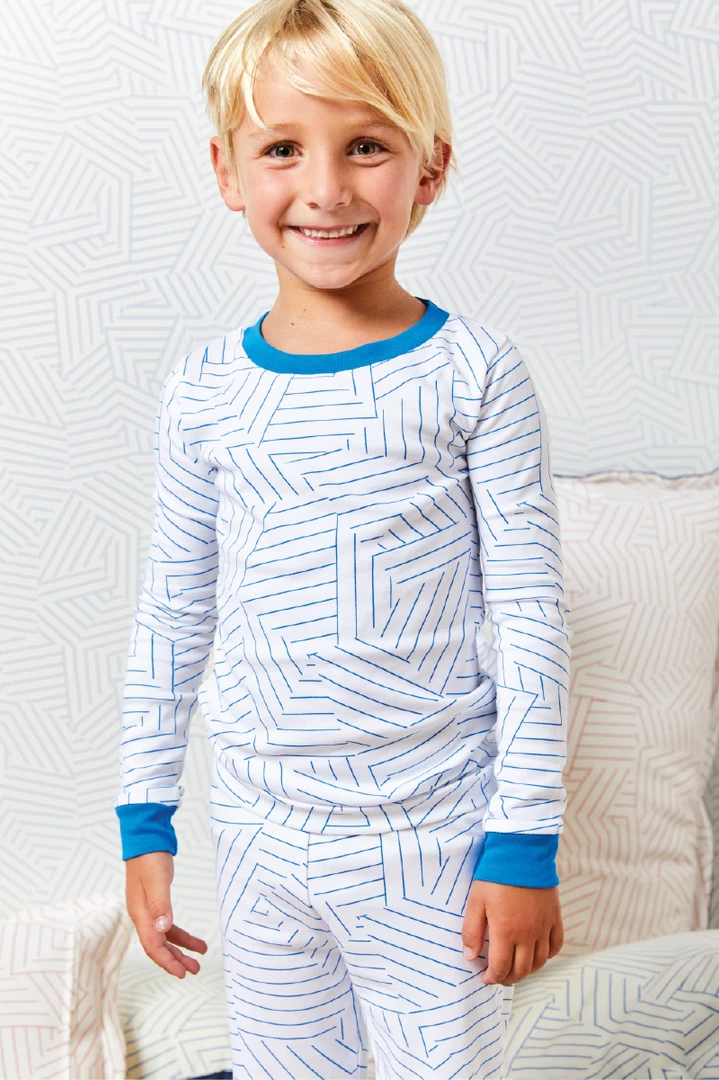 Schumacher X LAKE Kids Long-Long Set In Cobalt
