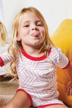 Schumacher X LAKE Kids Shorts Set In Red