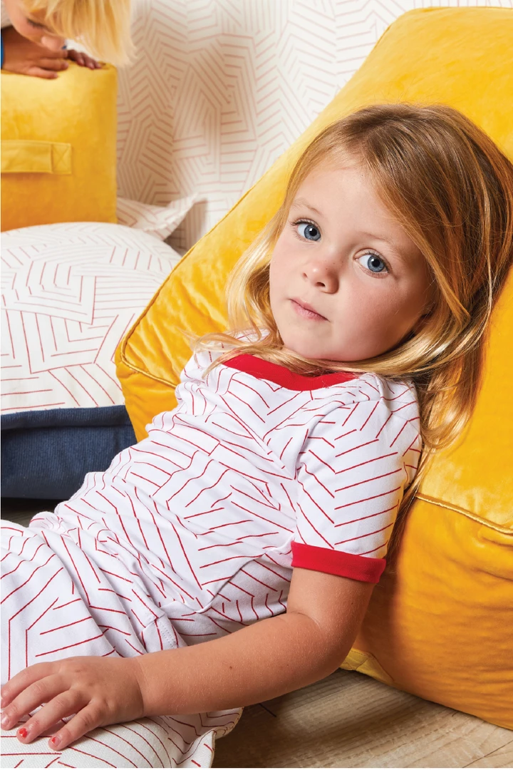 Schumacher X LAKE Kids Shorts Set In Red