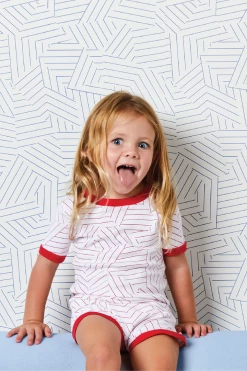 Schumacher X LAKE Kids Shorts Set In Red