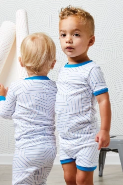 Schumacher X LAKE Baby Shorts Set In Cobalt