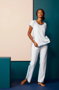 LAKE Women Pima Short-Long Set In Agate