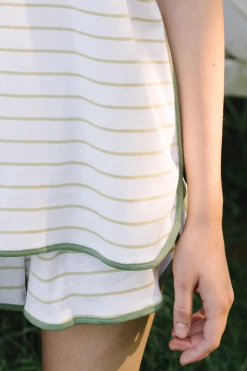 LAKE Women Pima Shorts Set In Vine