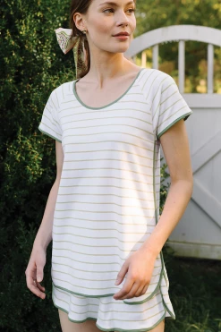 LAKE Women Pima Shorts Set In Vine