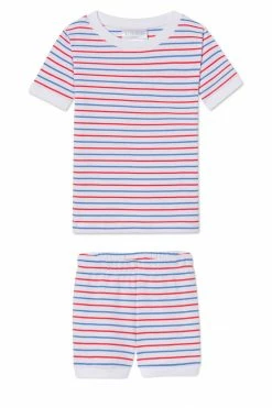 LAKE New Arrivals Kids Shorts Set In Americana Stripe