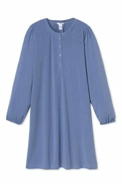 LAKE Women DreamKnit Henley Nightgown In Aura