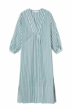 LAKE Pocket Caftan In Balsam Stripe