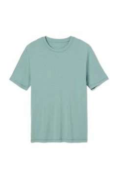 LAKE Men's Short Sleeve Bamboo Tee In Spruce