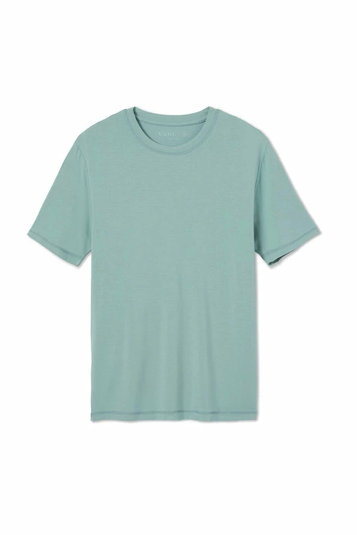 LAKE Men's Short Sleeve Bamboo Tee In Spruce