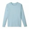 LAKE Men's Long Sleeve Bamboo Tee In Coastal Blue