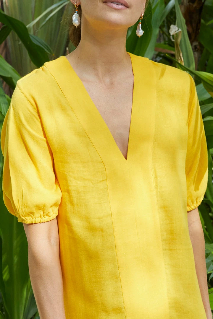 LAKE Women Gauze Caftan In Sol