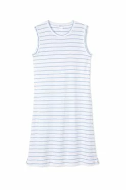 LAKE Women Pima Weekend Tank Gown In Cerulean