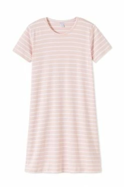 LAKE Women Pima Weekend Nightgown In Cherry Blossom