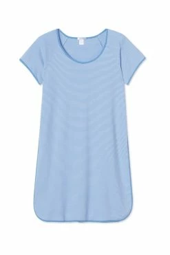 LAKE Pima Nightgown In Cornflower