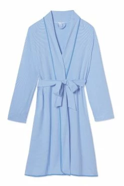 LAKE Women Pima Robe In Cornflower