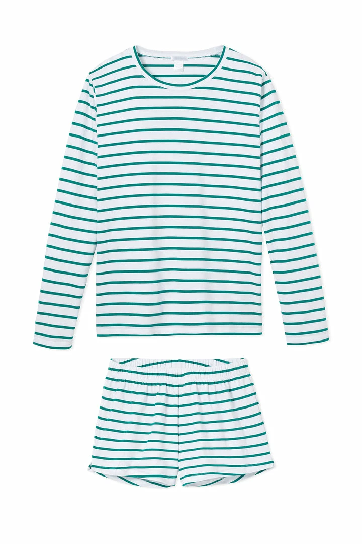 LAKE Pima Long-Short Weekend Set In Emerald Sleep