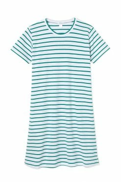 LAKE Women Pima Weekend Nightgown In Emerald