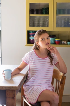 LAKE Pima Nightgown In Rose Women