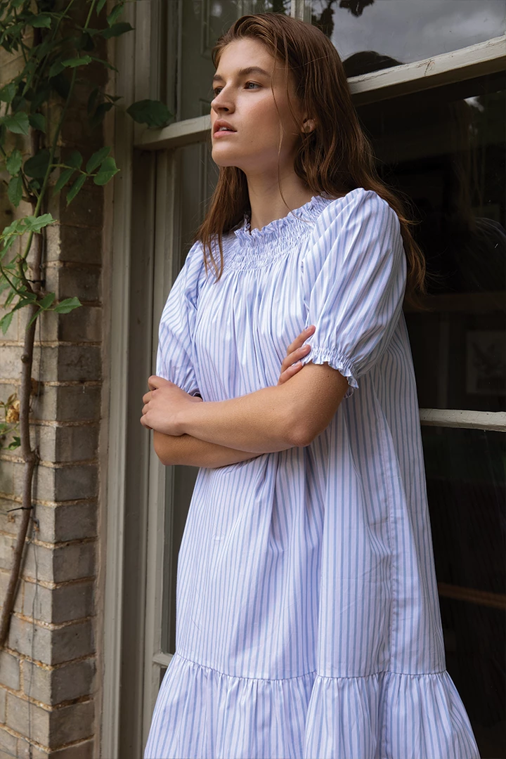 LAKE Women Veranda Dress In Powder Blue