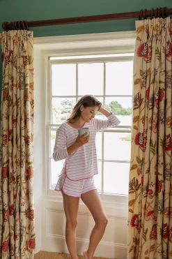 LAKE Pima Long-Short Set In Rose Women