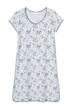 LAKE Pima Maternity Nightgown In Fleur