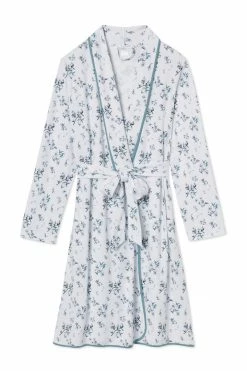 LAKE Women Pima Robe In Fleur