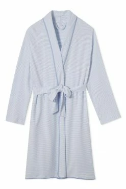 LAKE Women Pima Robe In French Blue
