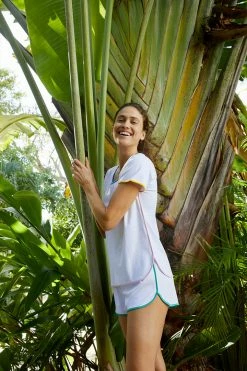 LAKE Pima Shorts Set In Fresca