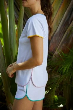 LAKE Pima Shorts Set In Fresca