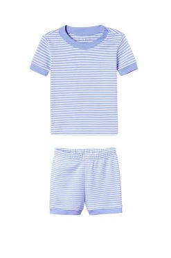 LAKE Baby Shorts Set In Hydrangea Kids