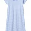 LAKE Women Pima Long Nightgown In Hydrangea